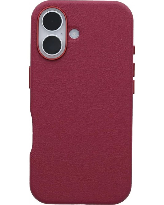 IP16 Symmetry Series Cactus Leather for MagSafe - FOXBERRY (RED)