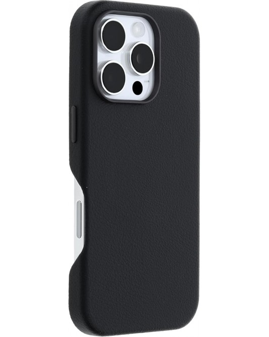 IP16 Pro Symmetry Series Cactus Leather for MagSafe - Noir ASH (Black)