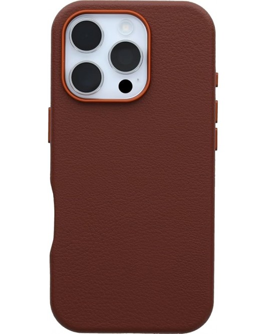 IP16 Pro Symmetry Series Cactus Leather for MagSafe - Rich Adobe (Brown)